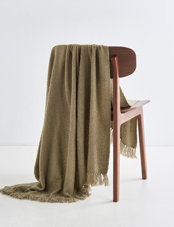 M&Co Boucle Throw Greige product photo