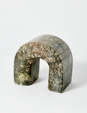 M&Co Terra Arch Object, Green Marble product photo