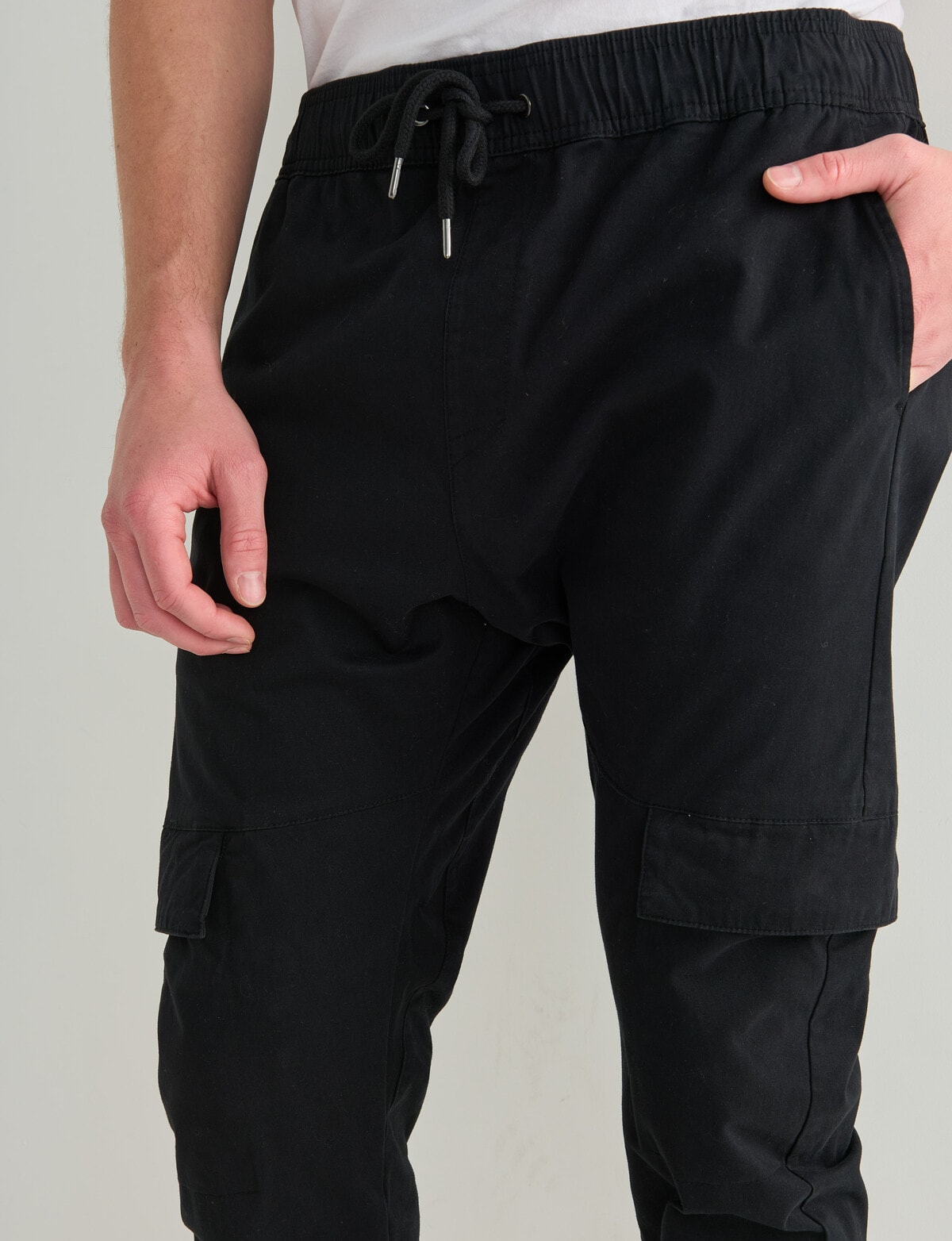 Tarnish Enzo Jogger Cargo Pant, Black - Casual Pants