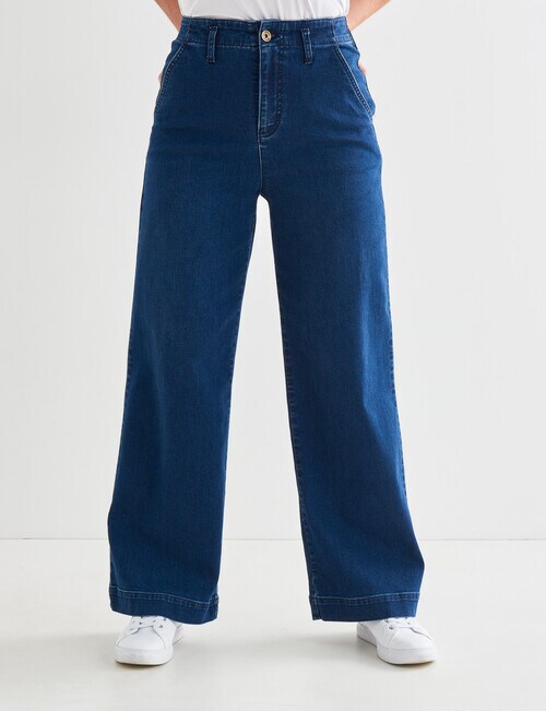 Erole Washed Denim Micro Flared Pants - www.csharp-examples.net