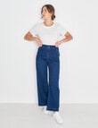 Denim Republic Wide Leg Jean, Titanic Blue product photo View 05 S