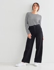 Denim Republic Wide Leg Jean, Black product photo View 03 S