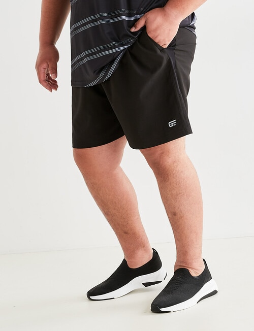 Gym Equipment King S Stretch Shorts With Side Panel, Black product photo