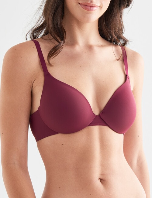 Lyric T-Shirt Contour Bra, Cranberry, A - D product photo