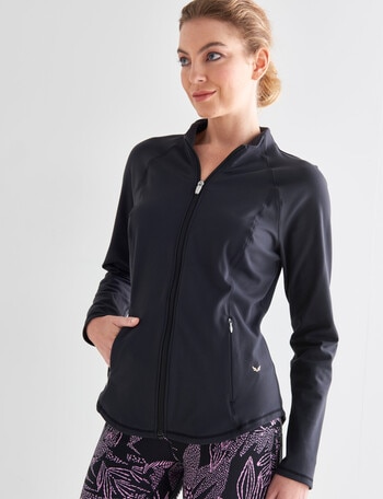 Superfit Zip Front Top, Black product photo