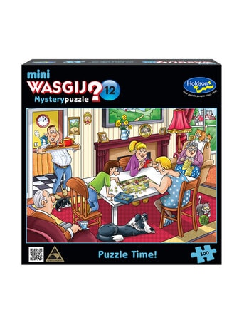 Wasgij Mystery #12 Puzzle Time 100-piece Mini Jigsaw Puzzle product photo