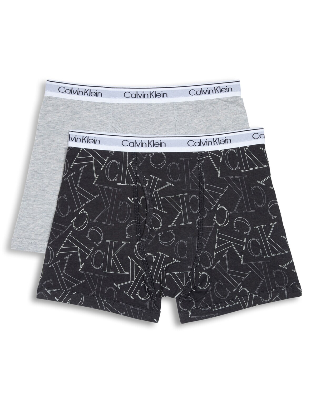 Calvin Klein Modern Cotton Boxer, 2-Pack, Black & Grey - Underwear