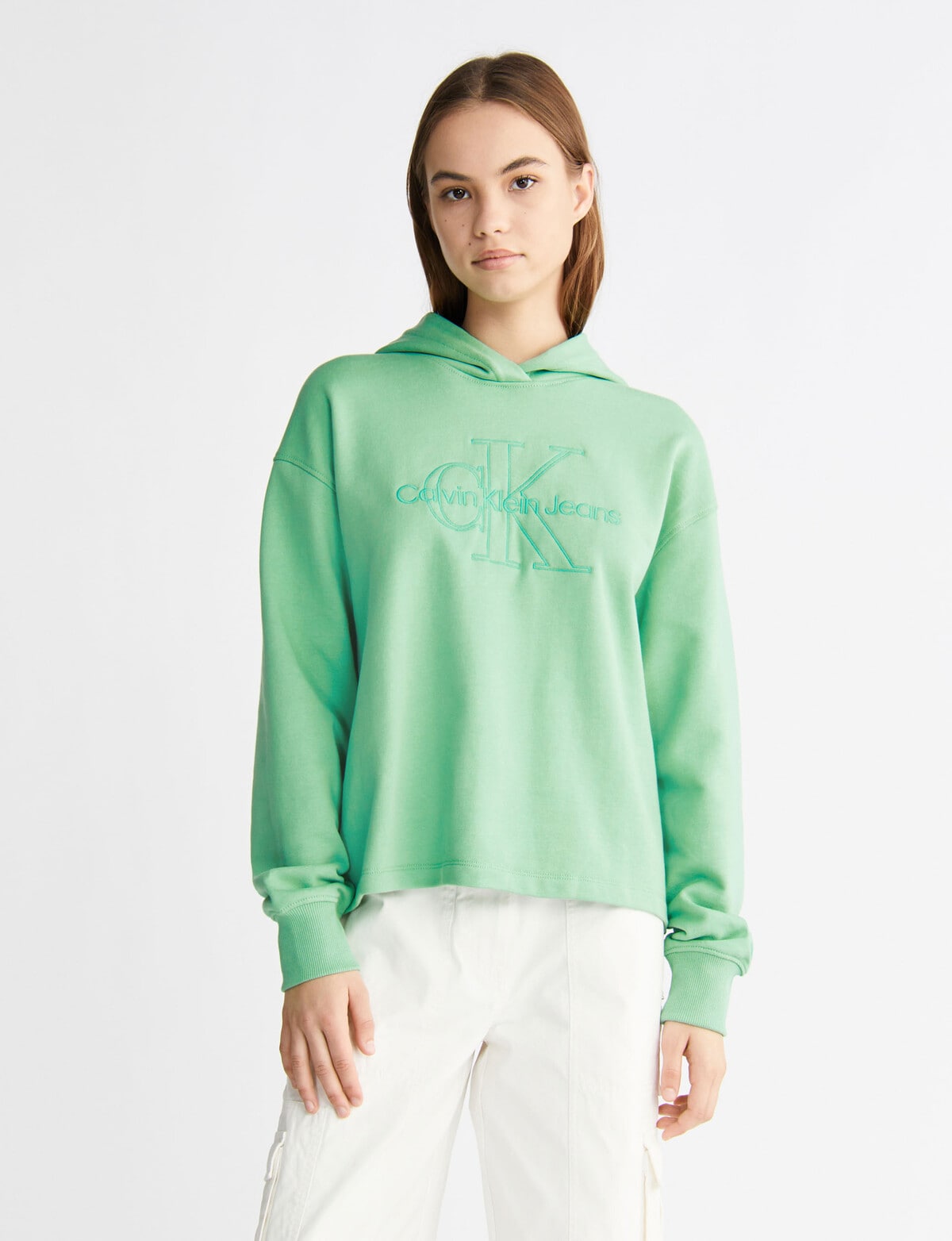 Calvin Klein Sweatshirts Wave Hoodies Hoodie, Neptune - Monologo 