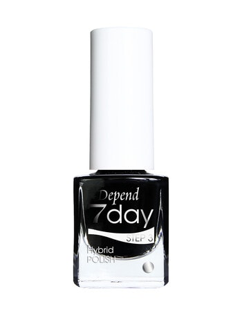 Depend 7 Day Nail Polish, Goth Black product photo