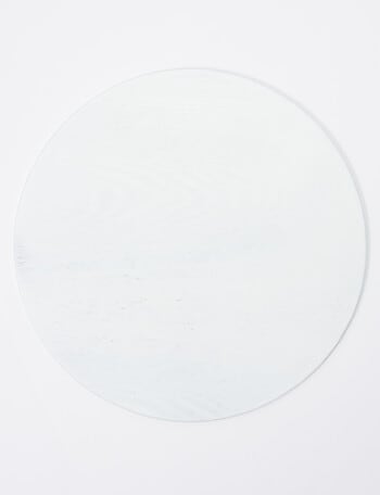 Amy Piper Grove Round Wooden Placemat, 32cm White product photo