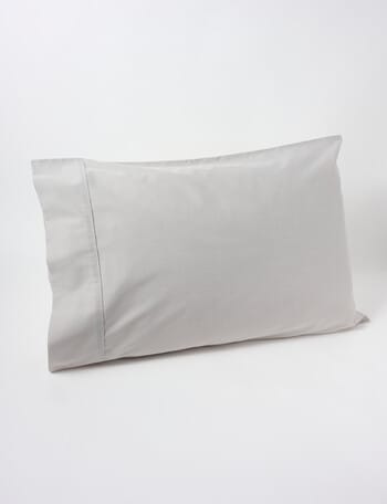 Haven 225TC Cotton Rich King Pillowcase, Silver product photo