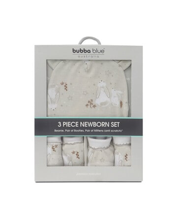 Bubba Blue 3-Piece Newborn Layette Set, Bunny Dream product photo