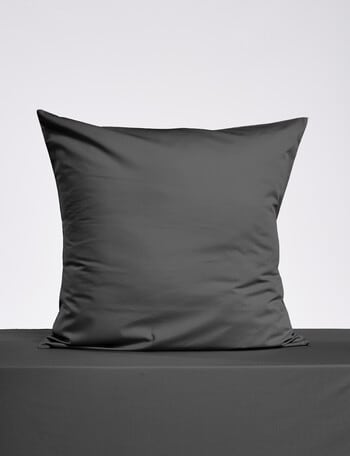 Haven 225TC Cotton Rich Euro Pillowcase, Charcoal product photo