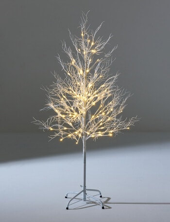 Christmas Shop Sparkling Spruce LED Christmas Tree, 107cm, White product photo