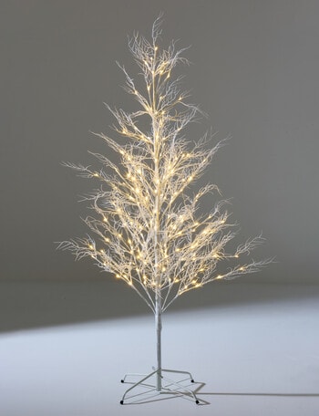 Christmas Shop Sparkling Spruce LED Christmas Tree, 150cm, White product photo