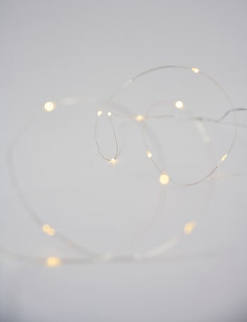 Christmas Shop Micro String Lights AA Battery, Warm White product photo