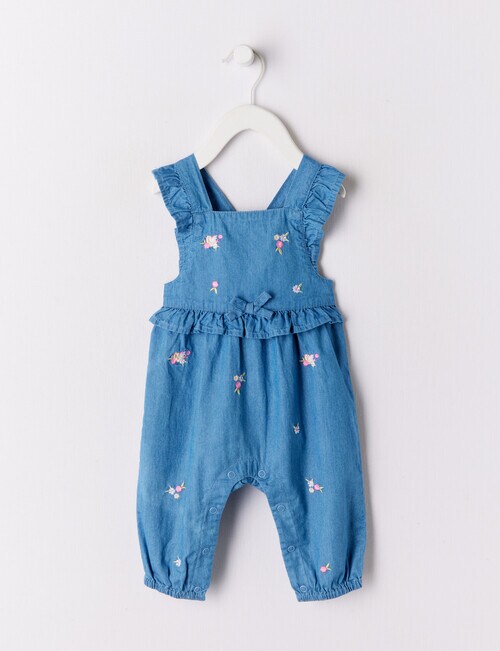 Teeny Weeny Flower Party Floral Applique Overall, Chambre - Onesies ...