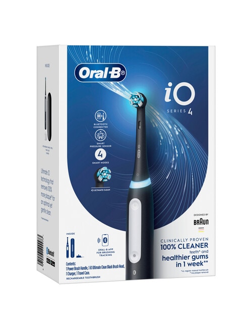 Oral B IO Series 4 Electric Toothbrush, Black Onyx, IOS4MB product photo View 03 L
