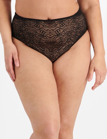 Berlei Because Lace Lace Full Brief, Black, 8-24 product photo