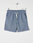 Mac & Ellie Woven Drawcord Short, Chambray product photo