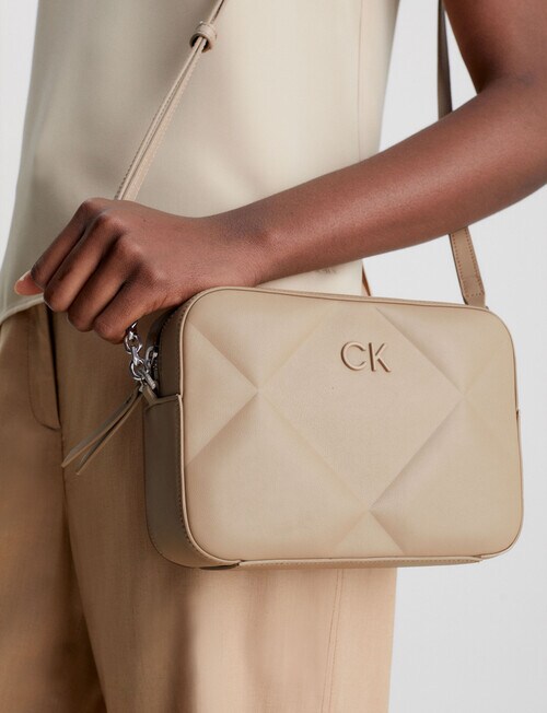 Calvin Klein Soft Shoulder Bag, Silver Mink