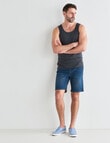 Chisel Ultimate Singlet, Charcoal Marle product photo View 03 S