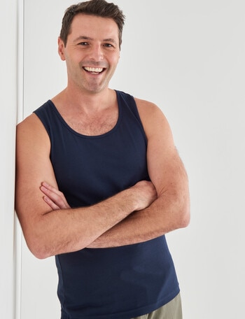 Chisel Ultimate Singlet, Navy product photo