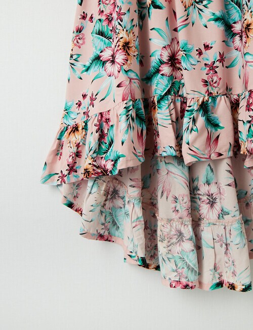 Switch Floral Drop Hem Maxi Dress, Blush - Dresses