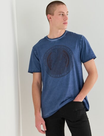 Tarnish Tiki Tee, Navy product photo