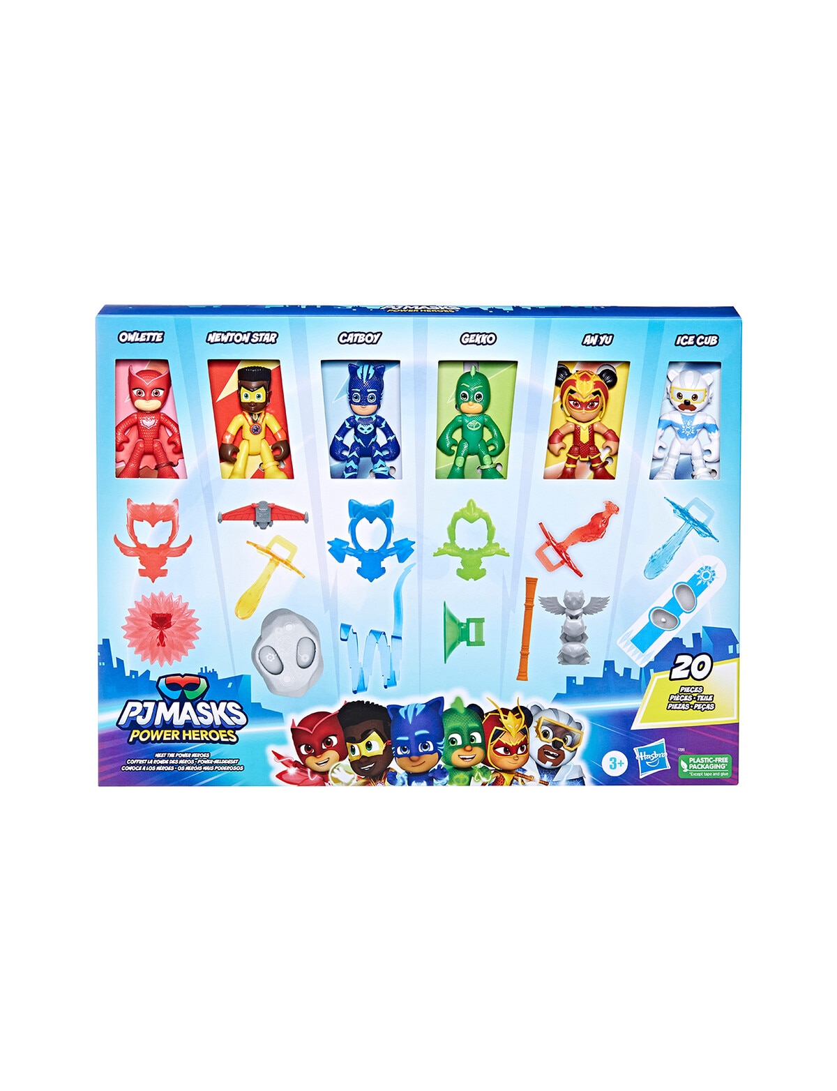  PJ Masks Power Heroes Meet The Power Heroes Figure Set with 6  Figures and 14 Accessories, Preschool Toys for Kids 3 Years and Up : Toys &  Games