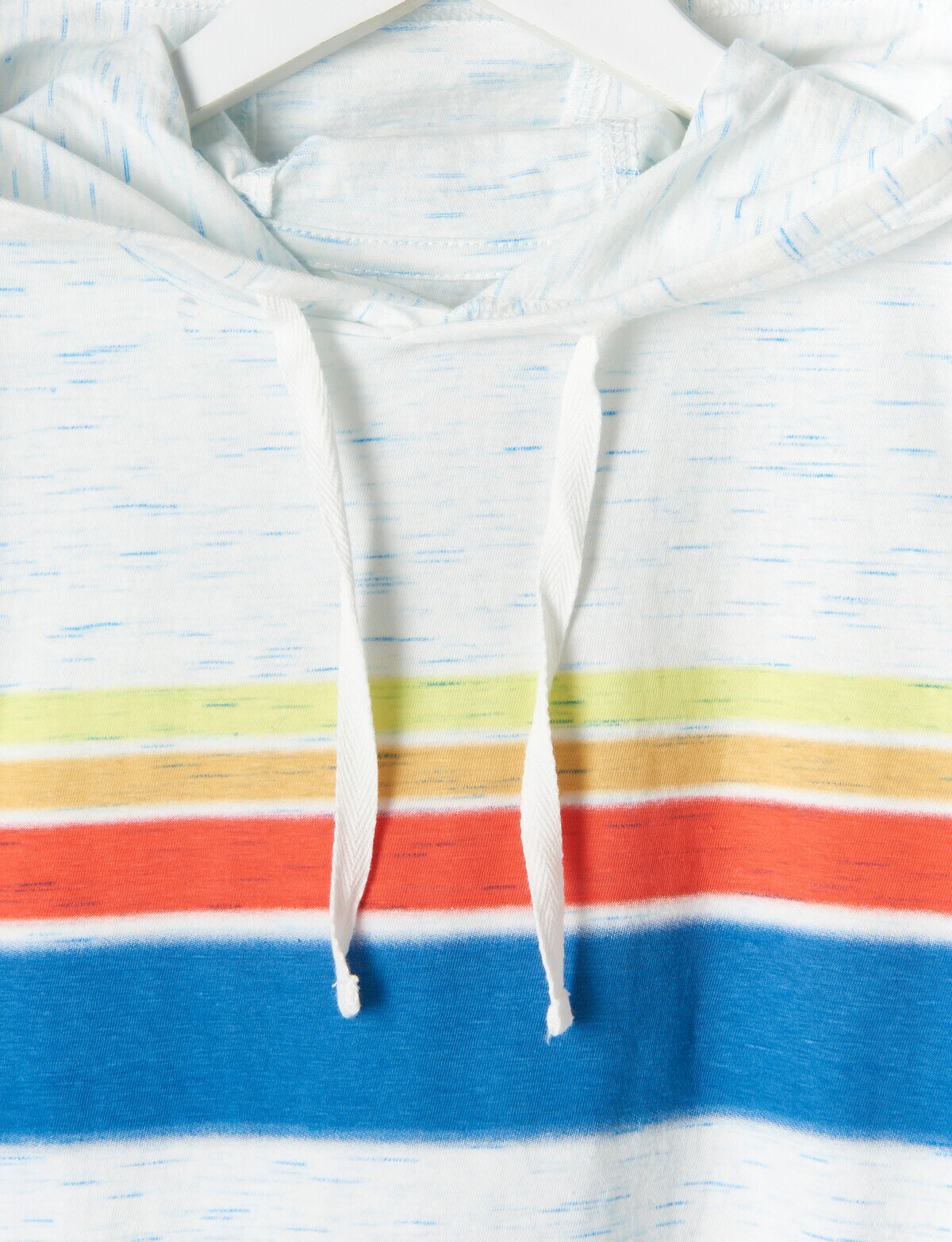 Mac & Ellie Stripe Short Sleeve Hooded Tee, Oat Marle - T-Shirts & Shirts