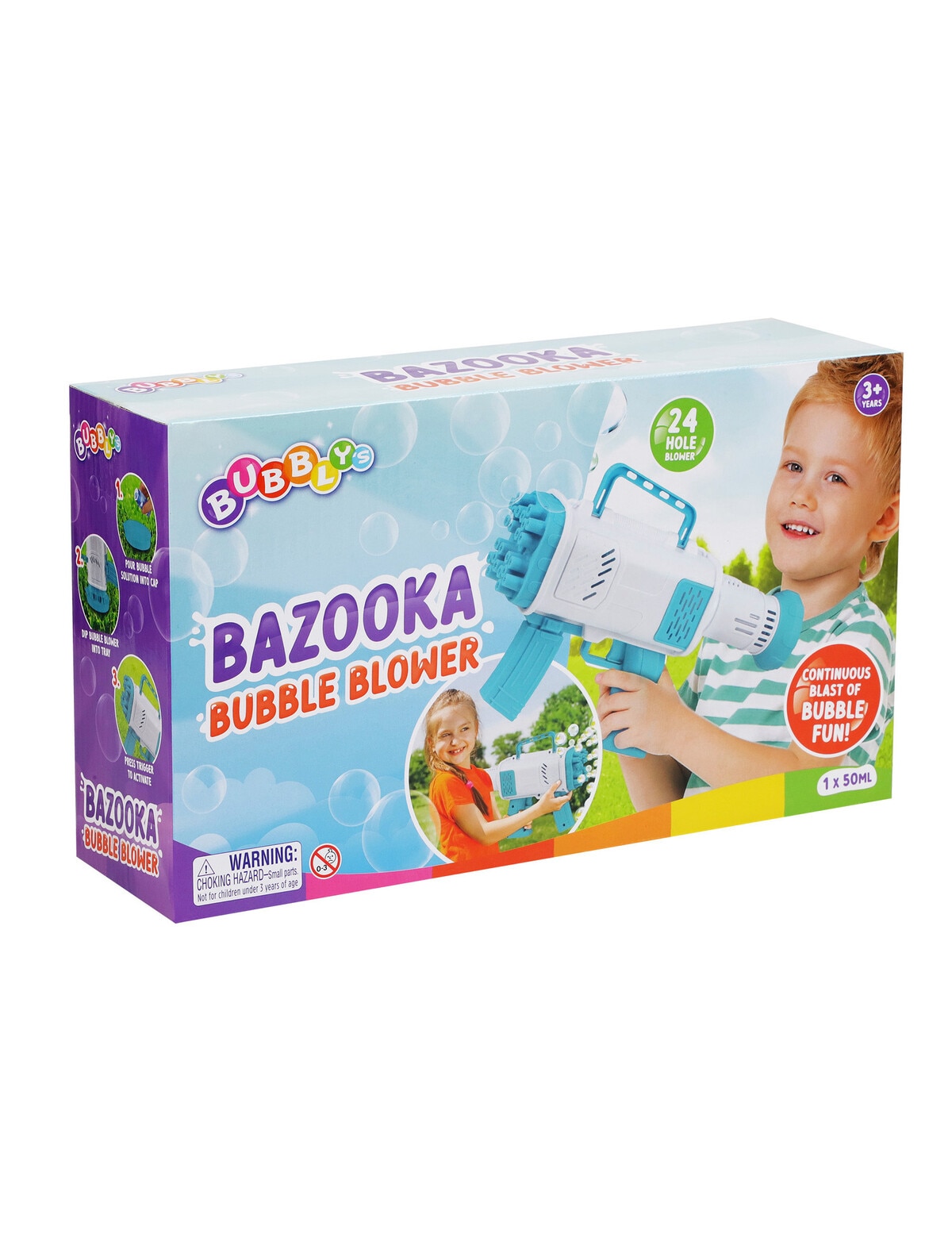 Bubbly's 24 Hole Bazooka Bubble Blower