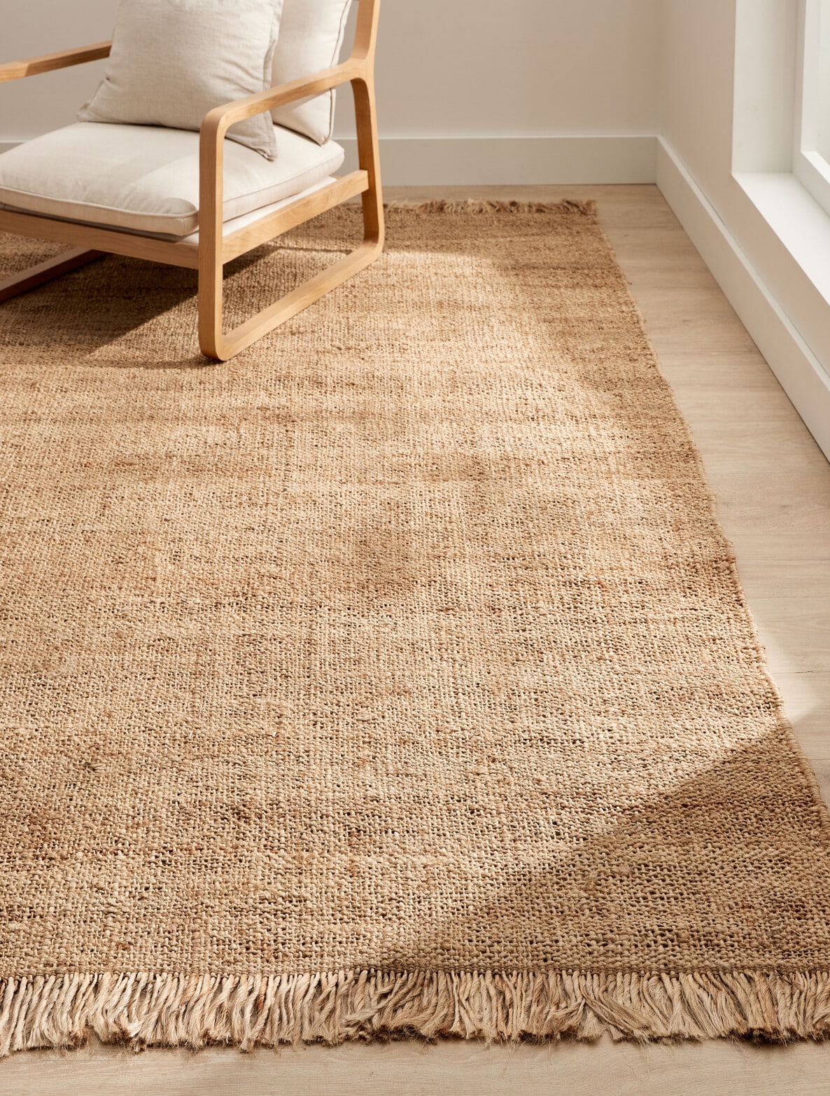 M&Co Woven Jute Rug, Natural, 200x300cm - Rugs