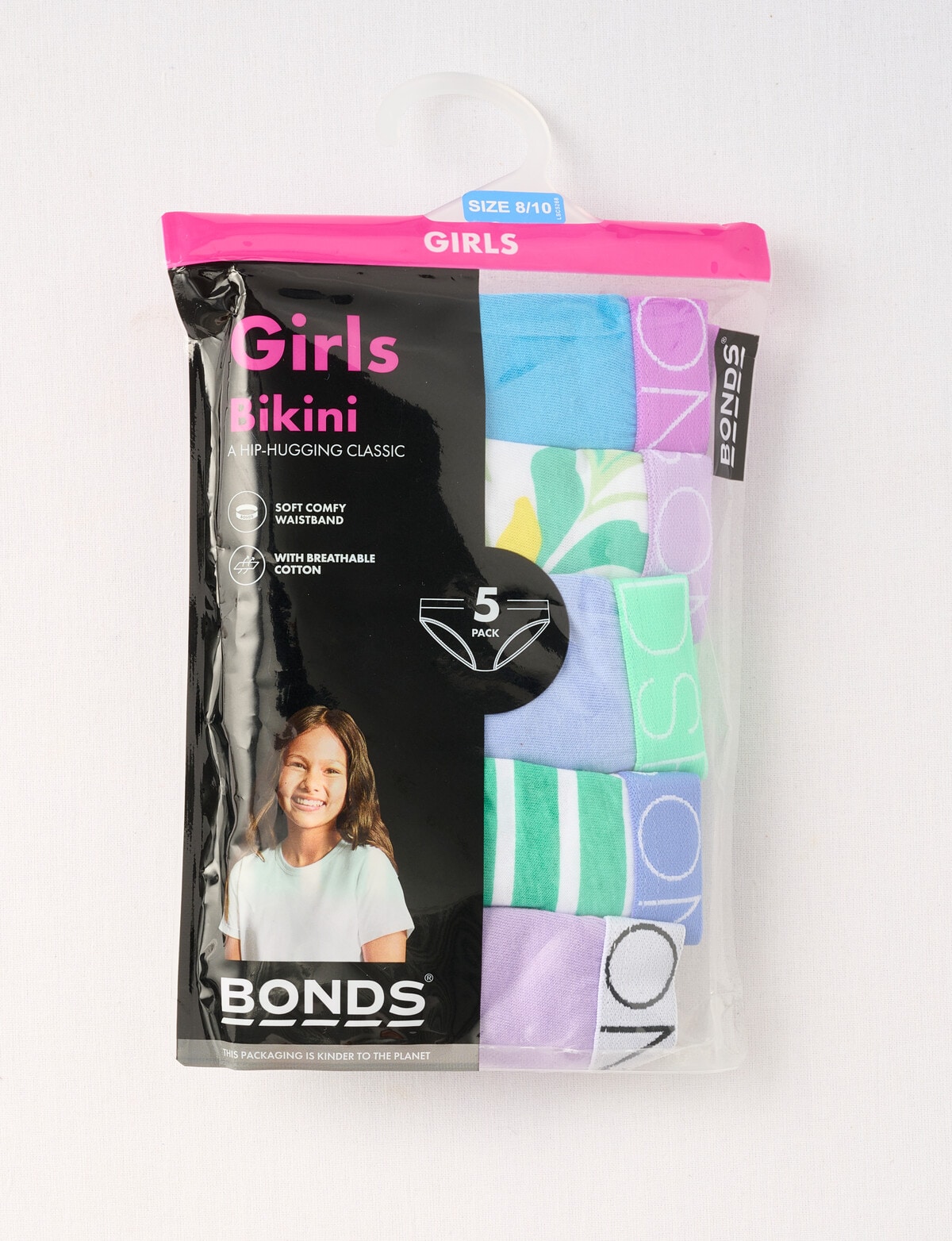 Bonds Girls Bikini Brief 4 Pack - Multi - Size 14-16