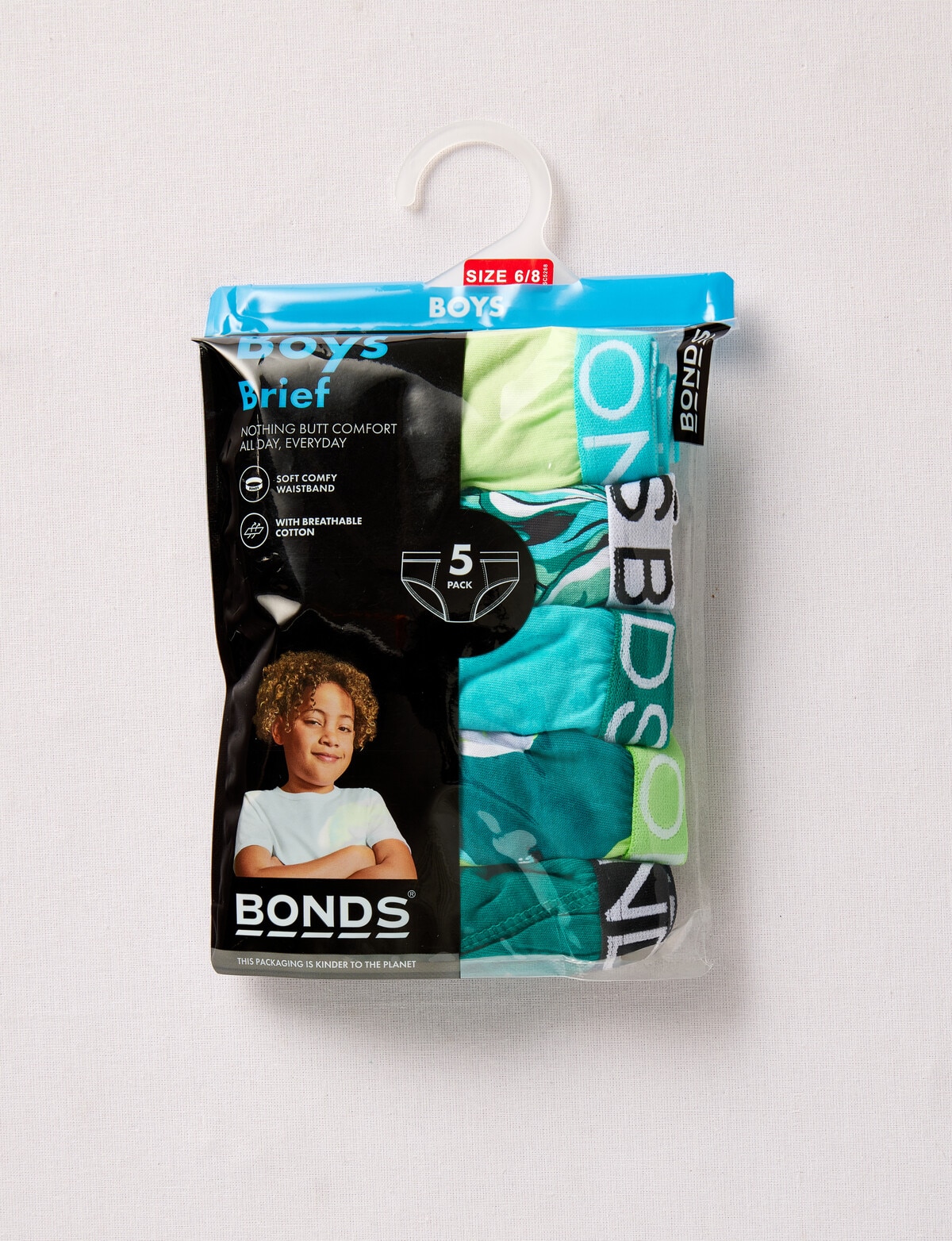 Bonds Palm Cotton Brief, 5-Pack, 2-16 - Underwear