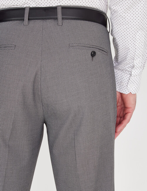 Chisel Tailored Puppytooth Flat Front Pant, Light Grey - Suit Jackets ...