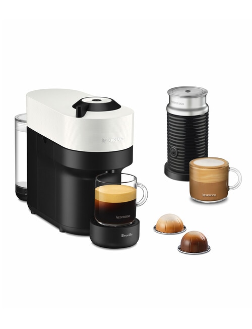 Nespresso Vertuo Pop Coffee Machine Bundle White BNV150WHT