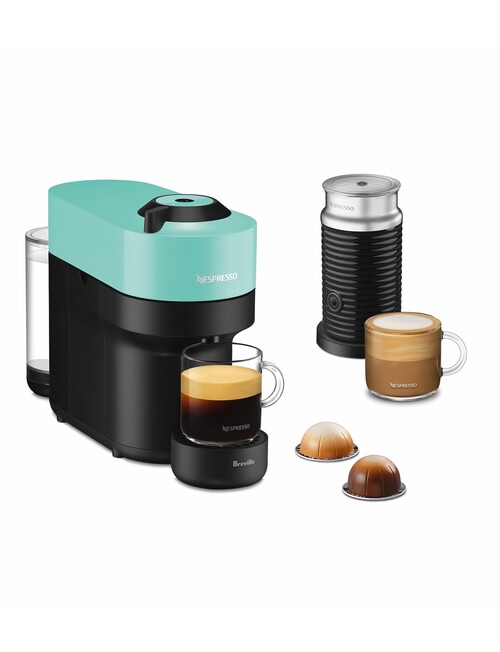Nespresso Vertuo Pop Coffee Machine Bundle Mint BNV150MIN