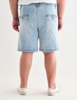 Tarnish King Size Antonio Denim Short, Faded Denim product photo View 02 S