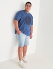 Tarnish King Size Antonio Denim Short, Faded Denim product photo View 03 S