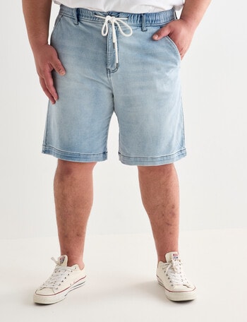 Tarnish King Size Antonio Denim Short, Faded Denim product photo