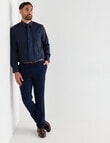 Chisel Burtst Ditsy Long Sleeve Shirt, Navy product photo View 03 S