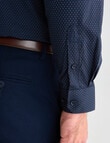 Chisel Burtst Ditsy Long Sleeve Shirt, Navy product photo View 05 S