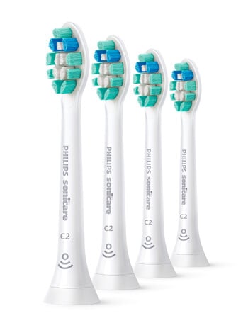 Philips Sonicare C2 Optimal Plaque Defence Refills, 4-Pack, White, HX9024/67 product photo
