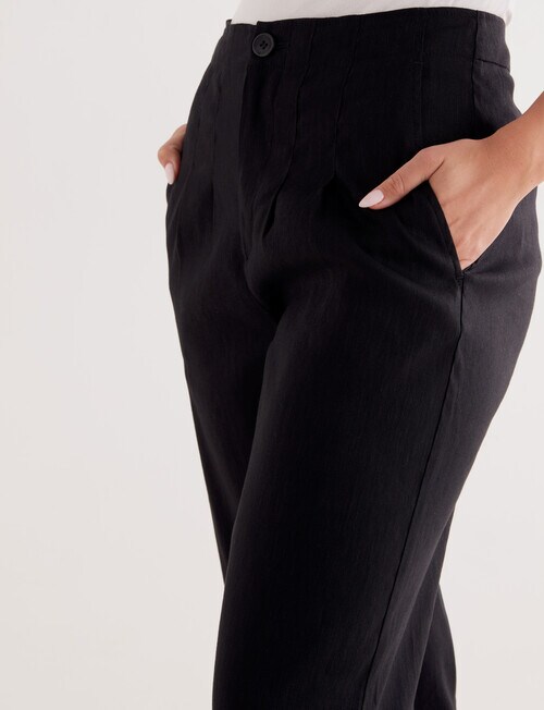 Whistle Classic Straight Leg Regular Length Pant, Black - Pants & Leggings