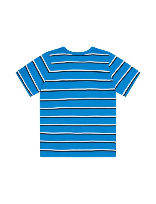 Champion Stripe Short Sleeve Script Tee, Gale Force product photo View 02 L