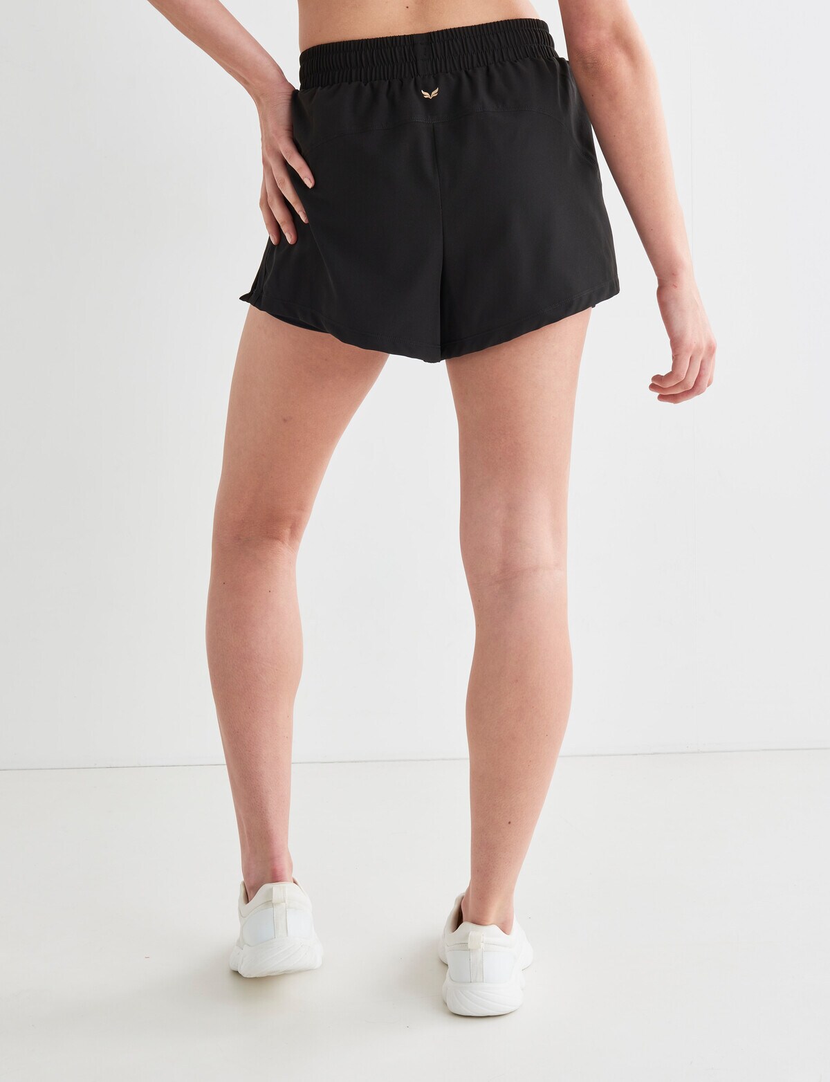 Soft Surroundings Womens Black Superla Stretch 9 Walking Shorts