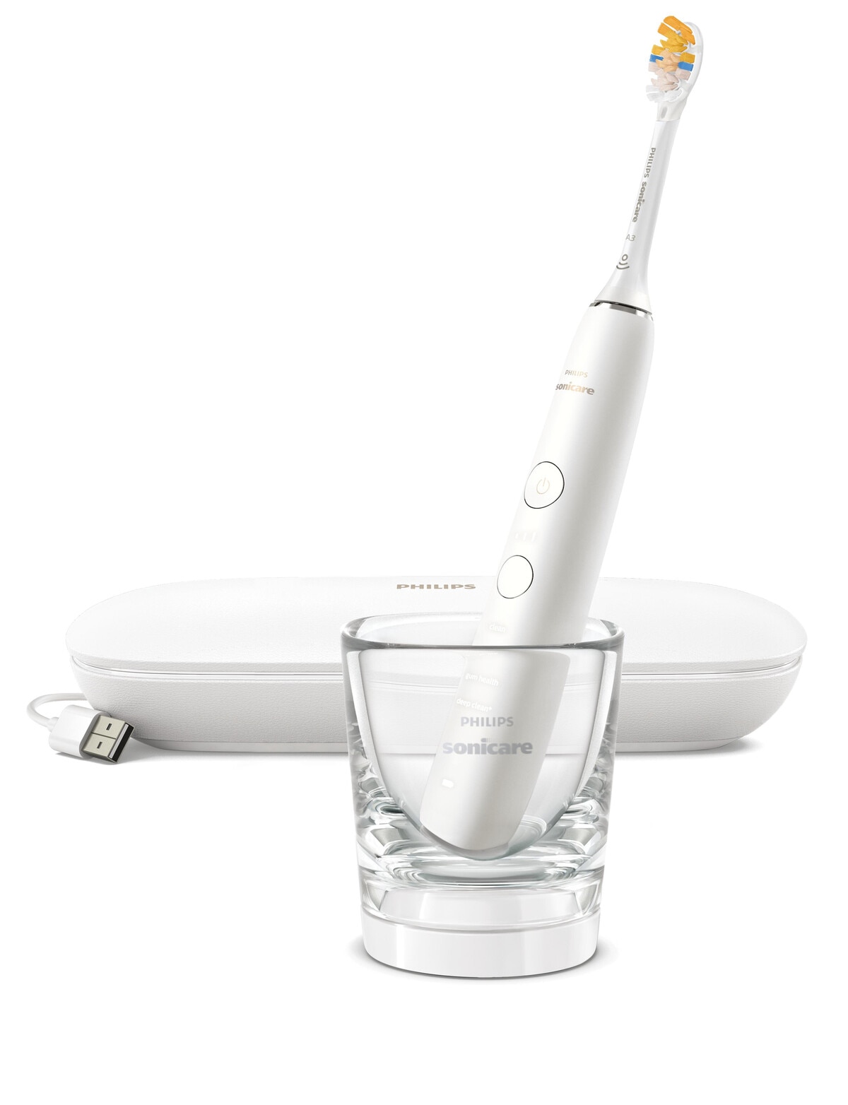Philips Sonicare DiamondClean 9000 Electric Toothbrush, White, HX9912/63 -  Electric Toothbrushes