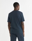 Calvin Klein Cotton Stretch Short Sleeve Top, Blueberry product photo View 02 S