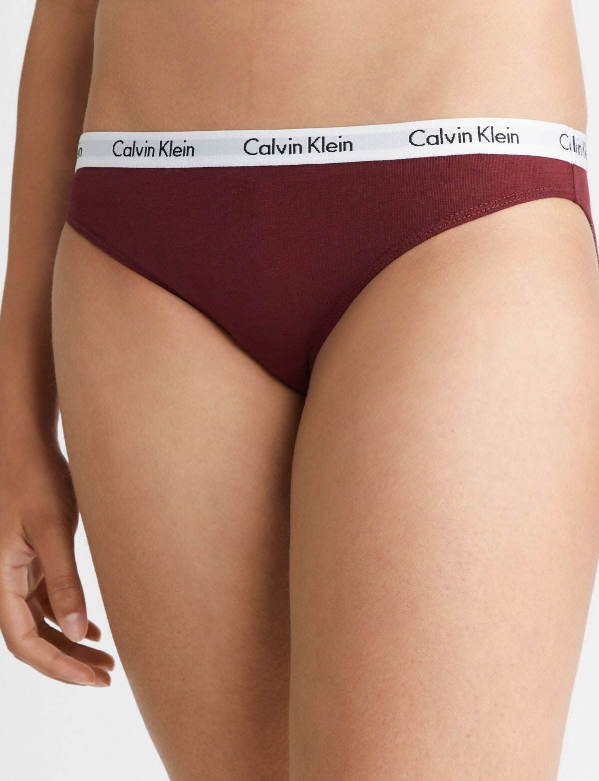 Calvin Klein Carousel Bikini, 3-Pack, Gingerbread, Black & Tawny